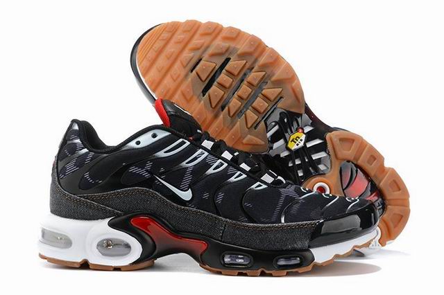 Nike Air Max Plus Tn Men's Running Shoes Black White Red-02